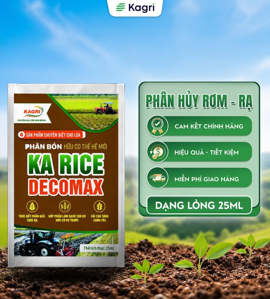 KA RICE DECOMAX – PHÂN HUỶ RƠM RẠ GÓI 25ML