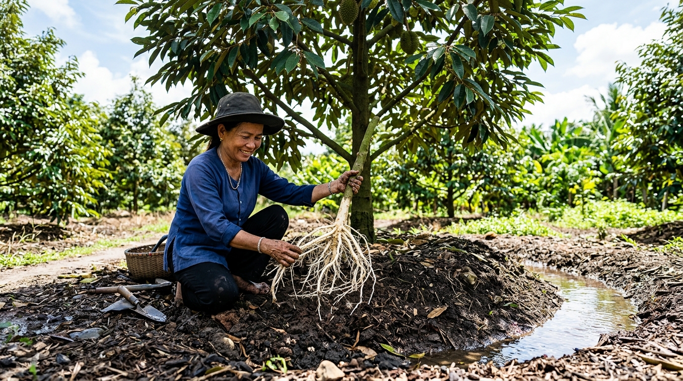 Cẩm Nang Chăm Sóc Cây Ăn Trái Mùa Mưa Bão Và Khô Hạn: Phục Hồi Bộ Rễ, Chống Nghẹt Rễ Cùng KA GREEN
