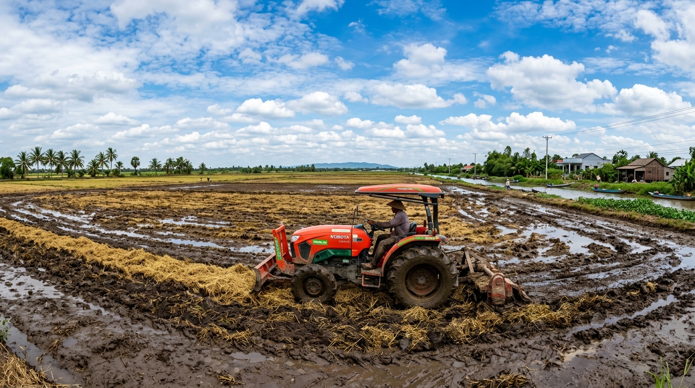 Quy Trình Xử Lý Rơm Rạ Không Đốt Đồng, Trị Ngộ Độc Hữu Cơ Lúa Bằng Men Vi Sinh KA RICE DECOMAX